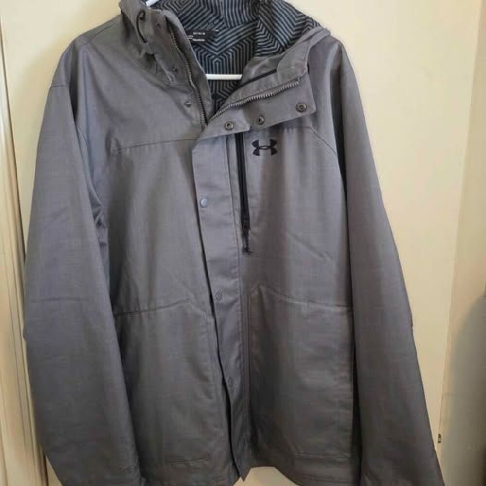 Under Armour ColdGear Hooded Jacket Gray Large